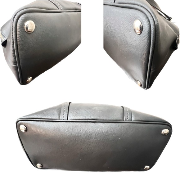 Coach F25671 Black Leather Peyton Dome Satchel Crossbody/Hand bag - Picture 5 of 8